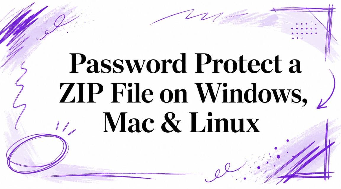 Password Protect a ZIP File on Windows, Mac & Linux